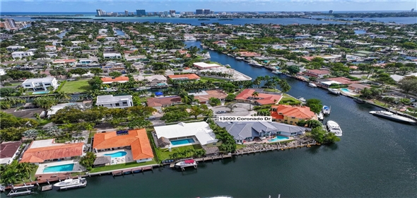 13000 Coronado Dr , North Miami Biscayne Park Florida, 33181 | Spectacular Single Family Home