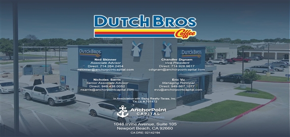 2309 W Park Row Dr Pantego Texas, 76013 | Dutch Bros Coffee