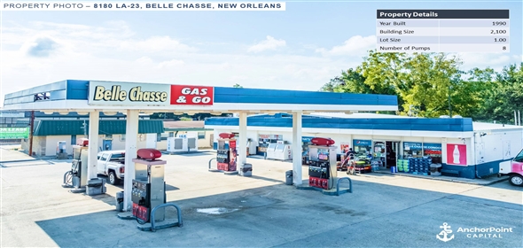 6 Locations in Louisiana - Show on Map New Orleans Louisiana, 70127 | 6 Fuel Station Sale-Leaseback Offering