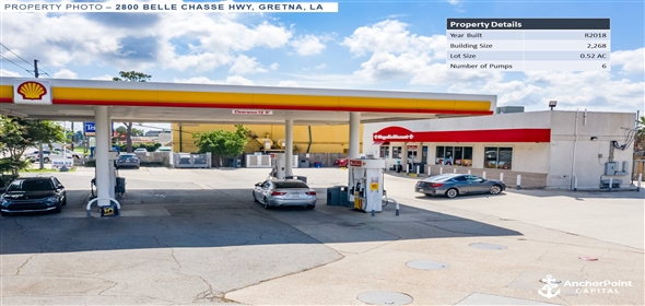 6 Locations in Louisiana - Show on Map New Orleans Louisiana, 70127 | 6 Fuel Station Sale-Leaseback Offering