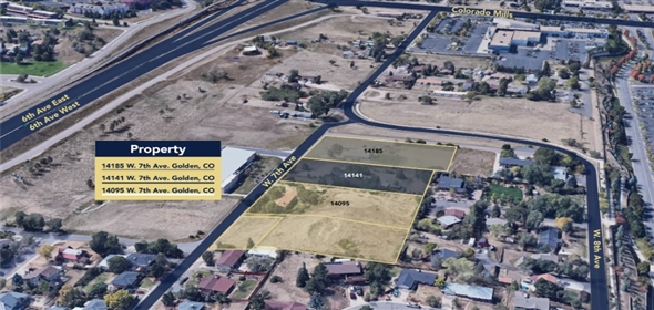 14185, 14141 & 14095 W. 7th Avenue Golden Colorado, 80401 | MULTIFAMILY LAND ASSEMBLAGE