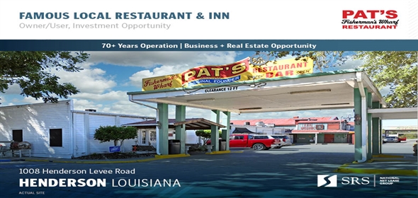 1008 Hendersno Levee Rd Henderson Louisiana, 70517 | Pat's Fisherman's Wharf Restaurant, Henderson, LA