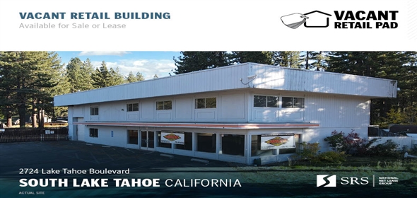 2724 Lake Tahoe Blvd South Lake Tahoe California, 96150 | Vacant Retail Pad, South Lake Tahoe, CA