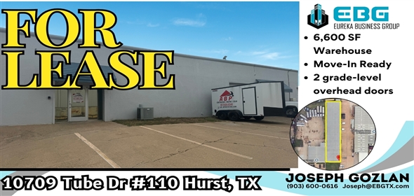 10709 Tube Dr #110 Hurst, TX Hurst Texas, 76053 | WAREHOUSE FOR LEASE: 10709 Tube Dr #110 Hurst, TX