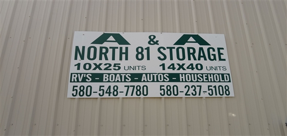 3921 N. Van Buren Bypass Enid Oklahoma, 73701 | AA North 81 Storage