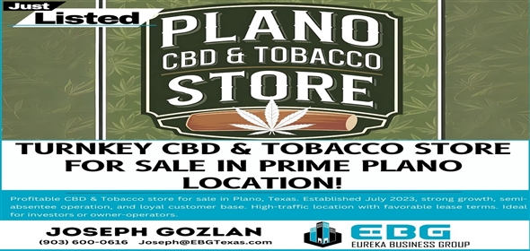 Plano Texas, 75023 | TURNKEY CBD & TOBACCO STORE FOR SALE IN PRIME PLANO LOCATION!