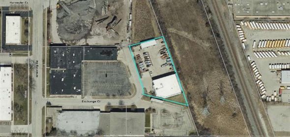 555 Exchange Ct Wheeling Illinois, 60090 | Contractor Building and Storage Yard Zoned