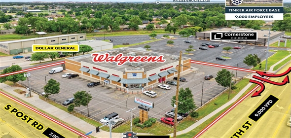 9950 SE 15th St Midwest City Oklahoma, 73130 | Walgreens – Midwest City OK.