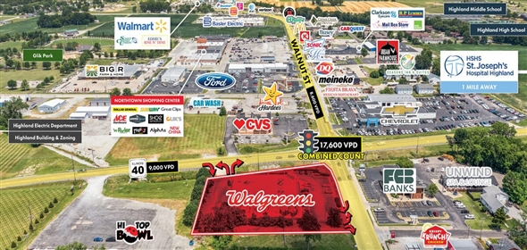 110 Walnut St Highland Illinois, 62249 | Walgreens – Highland IL.