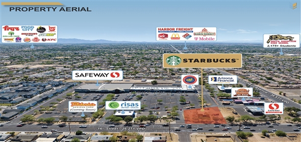 SWC 16th street & Southern Avenue Phoenix Arizona, 85041 | Grocery-Anchored Starbucks Offering