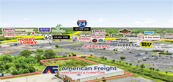 3521 James Sanders Blvd. Paducah Kentucky, 42001 | American Freight; Paducah | Kentucky