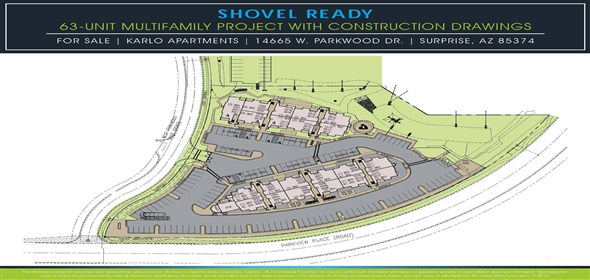 14665 W Parkwood Dr Sun City Arizona, 85374 | Shovel-ready 63-unit Multifamily Project