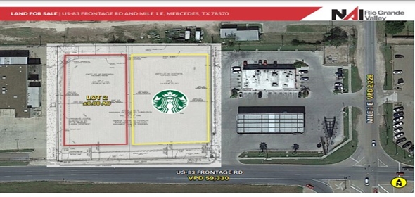 US-83 Frontage Rd and Mile 1E Mercedes Texas, 78570 | Splendid Commercial Land