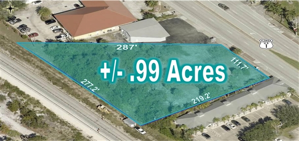 1605 US-1 Sebastian Florida, 32958 | Convenient Commercial Lot