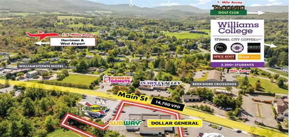 384 Main St Williamstown Massachusetts, 01267 | Dollar General & Subway