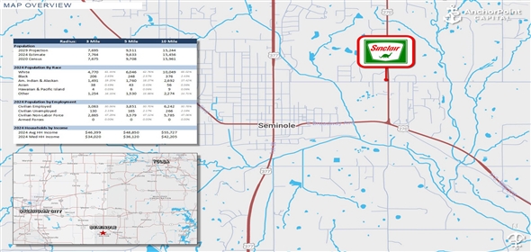 1001 N Harvey Rd, Seminole Oklahoma, 74868 | Sinclair Gas Station