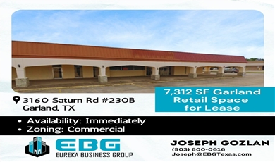 3160 Saturn Rd. Suite 230B Garland, TX 75041 Garland Texas, 75041 | 3160 Saturn Rd, Garland, TX 75041 – 7,312 SF (Suite 230B) For Lease