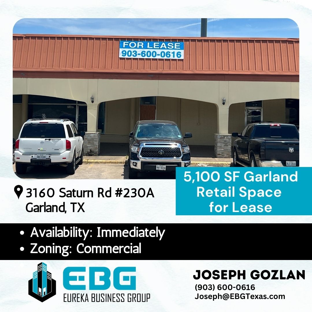 3160 Saturn Rd, Garland, TX 75041 – 5,100 SF (Suite 230A) For Lease