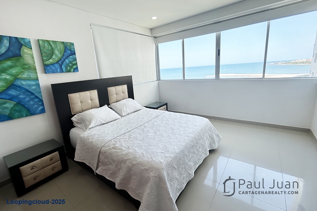 Fully Renovated Beachfront Apartment with Sea & Bay Views – 2 Beds, Furnished