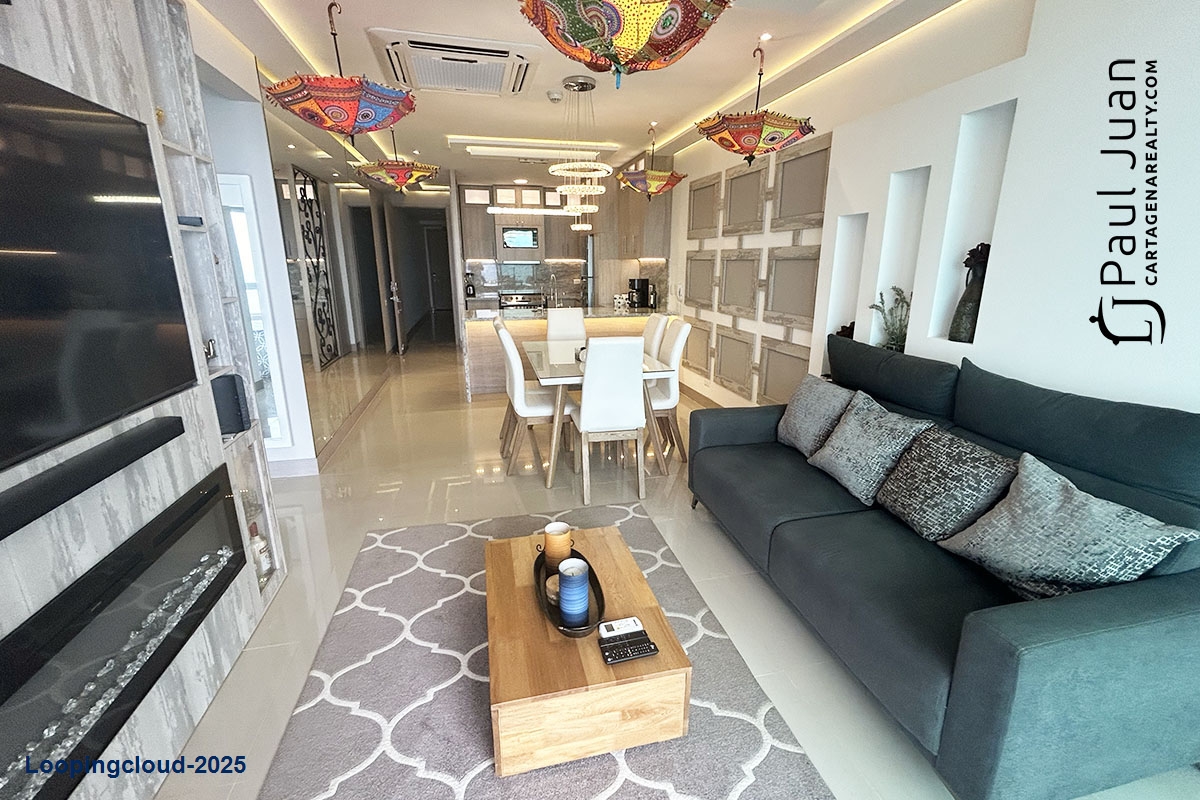 Spectacular Turn-Key Apartment with Caribbean Sea Views – 2 Beds + Balcony