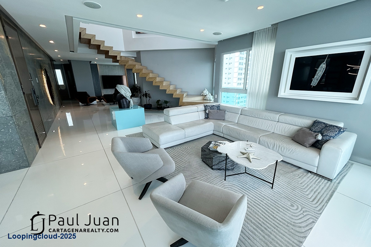 Luxury Bayfront Duplex Apartment for Sale in Castillogrande