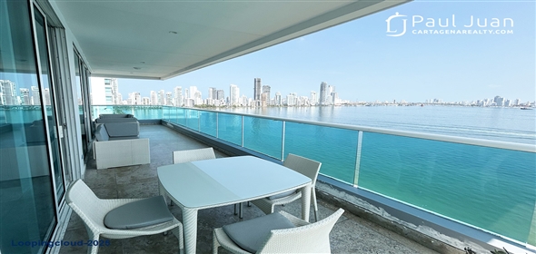 Corner of 12th Avenue and 6th Street.  Bolivar, 130001 | Luxury Bayfront Duplex Apartment for Sale in Castillogrande