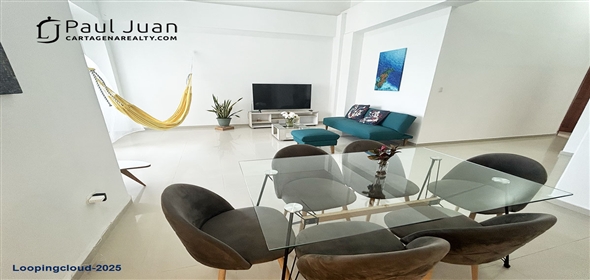 Santander Avenue # 46A-70.  Bolivar, 130001 | Cozy Oceanfront Apartment in Marbella for Sale