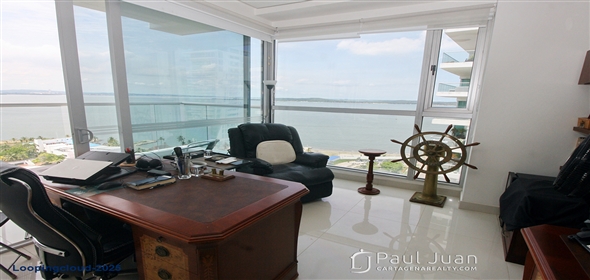Corner of 14th Avenue and 6th Street.  Bolivar, 130001 | Bayfront Apartment with Panoramic Views in Castillogrande – 3 Beds, Impeccable Condition