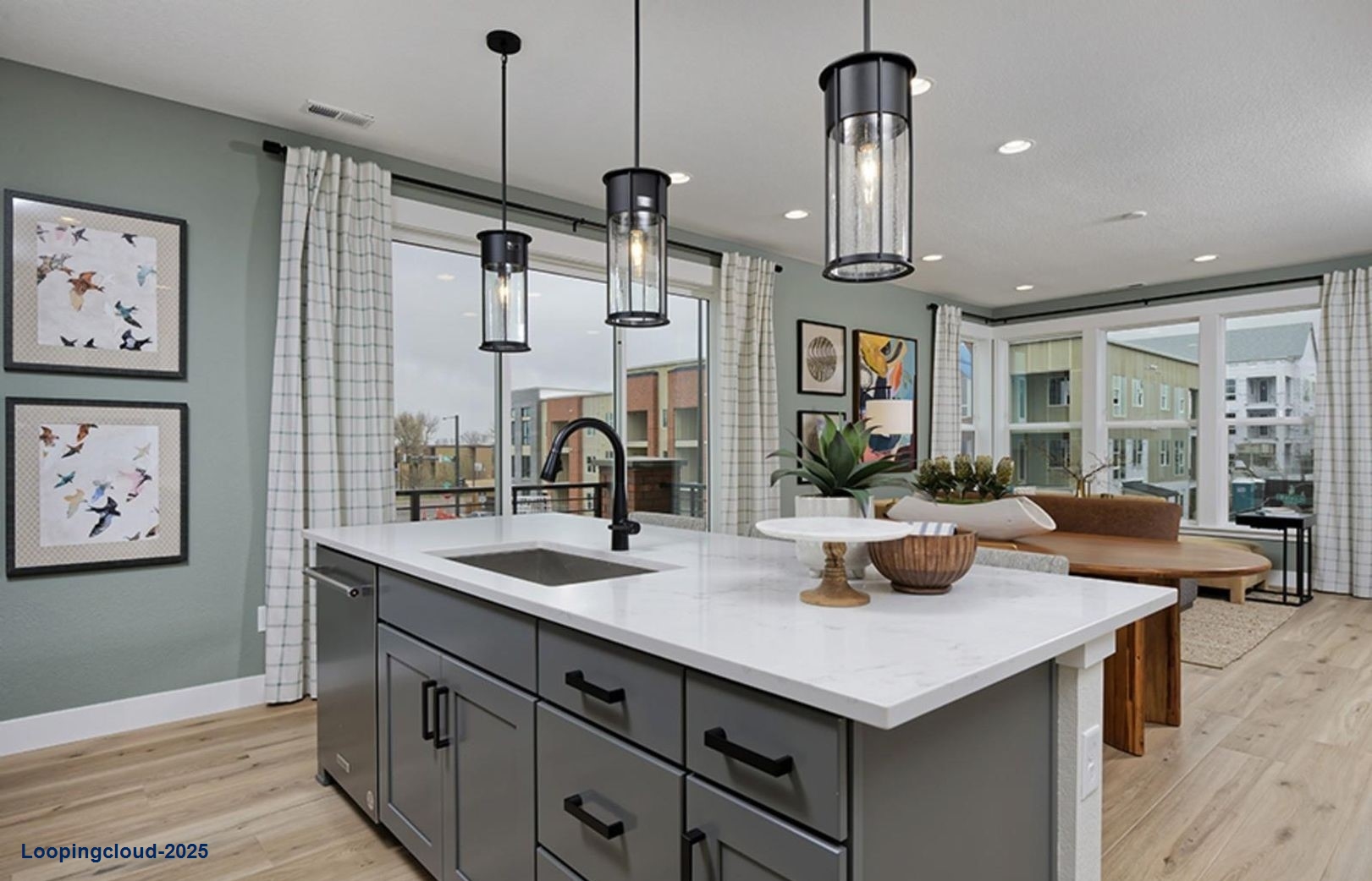 Modern End-Unit Rowhome