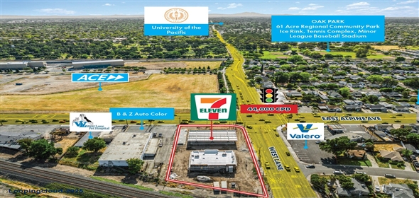 3230 West Lane Stockton California, 95204 | 7-Eleven | Brand New Construction