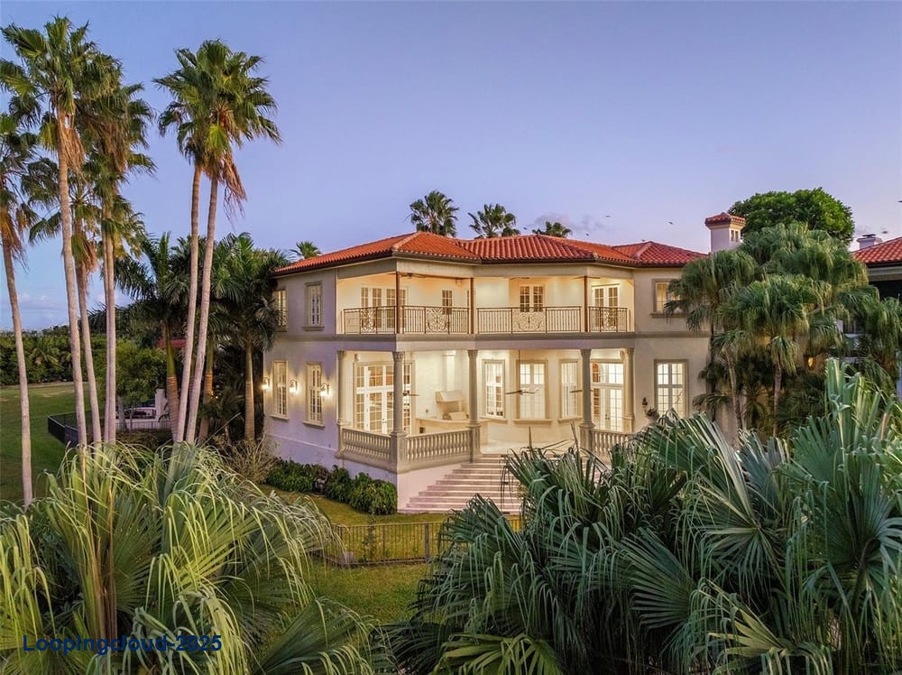 Exquisite Mediterranean Estate with Breathtaking Views in Exclusive Deering Bay Estates