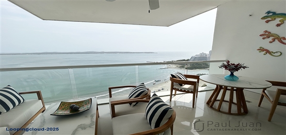 5th Street # 7-45.  Bolivar, 130001 | Luxurious Beachfront Apartment in Castillogrande