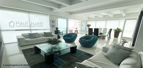 5th Street # 7-45.  Bolivar, 130001 | Luxurious Beachfront Apartment in Castillogrande