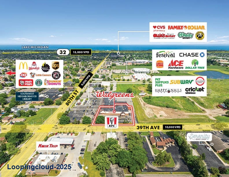 Walgreens NNN Investment Opportunity | Kenosha, WI (Chicago-Milwaukee MSA)