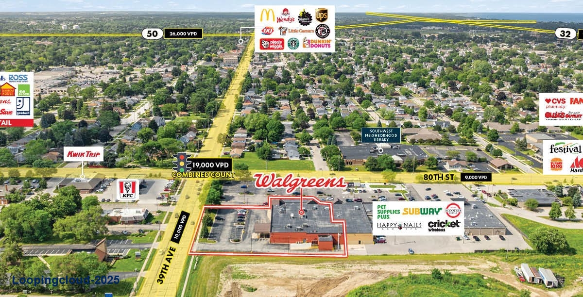 Walgreens NNN Investment Opportunity | Kenosha, WI (Chicago-Milwaukee MSA)