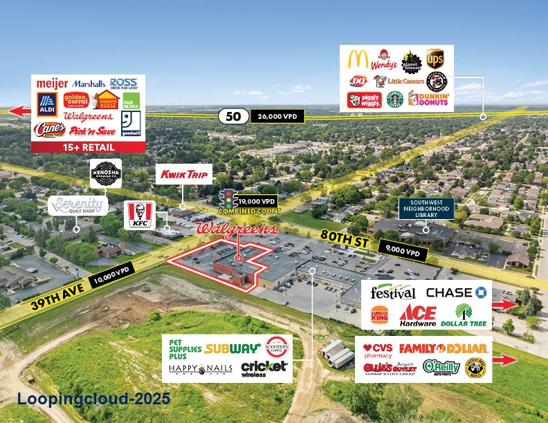 Walgreens NNN Investment Opportunity | Kenosha, WI (Chicago-Milwaukee MSA)