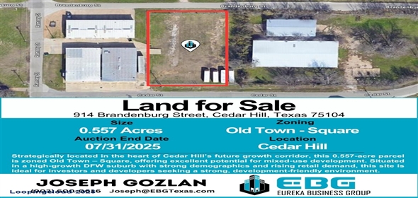 914 Brandenburg Street, Cedar Hill, Texas 75104 Cedar Hill Texas, 75104 | Land for Sale: 914 Brandenburg Street, Cedar Hill, Texas 75104
