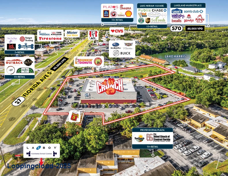 Crunch Fitness Investment For Sale | 10+ Years Remaining | Lakeland, FL