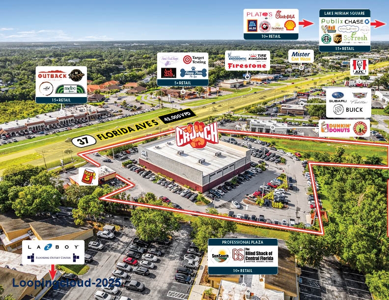 Crunch Fitness Investment For Sale | 10+ Years Remaining | Lakeland, FL