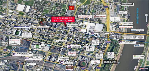 703-711 N 13th Street Saint Louis Missouri, 63103 | Downtown St. Louis Commercial Condo-15,980 SF