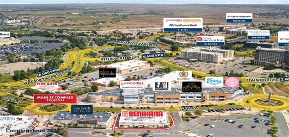 515 Zang Street Broomfield Colorado, 80021 | Benihana | Adjacent to Flatiron Crossing Regional Mall