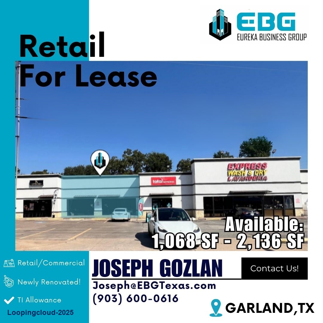 Retail for Lease - 1441 W Kingsley Rd, Garland, TX 75041