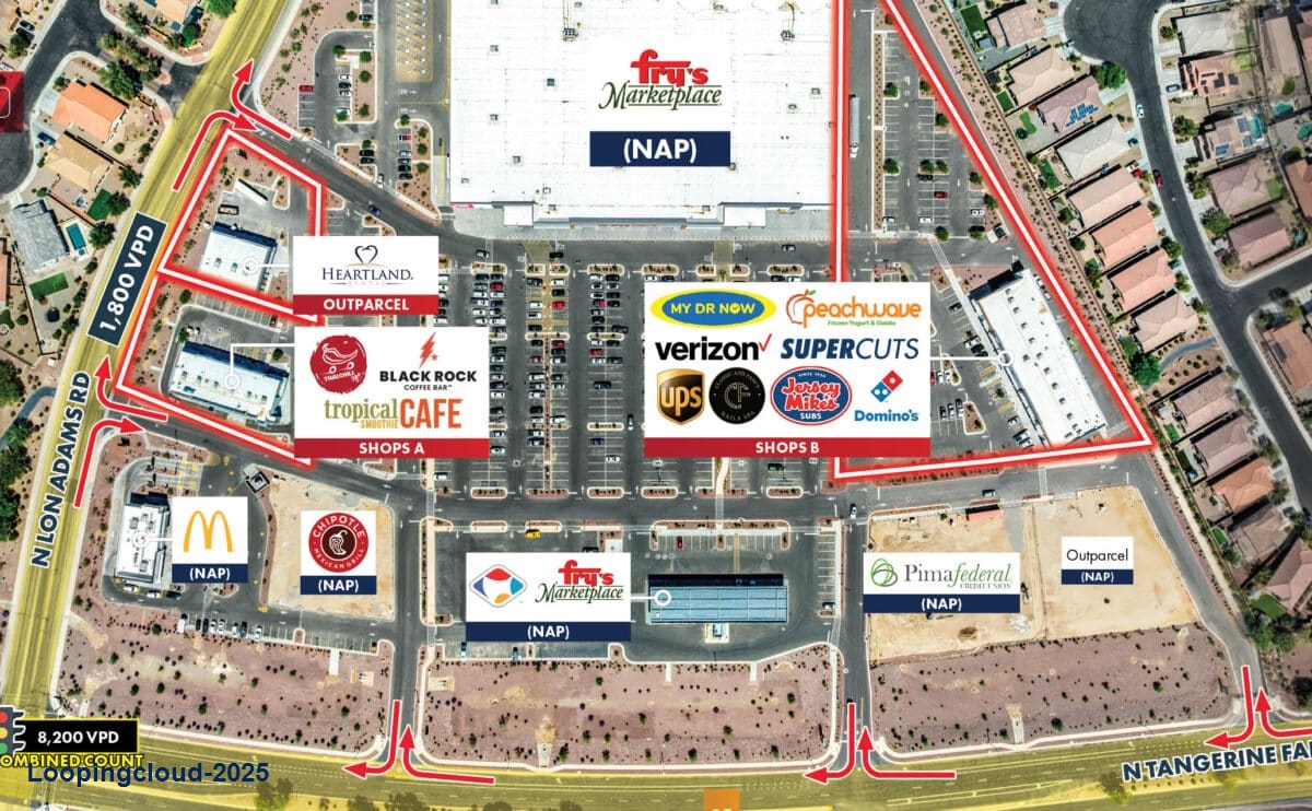 Gladden Farms | Grocery Anchored Shops & Outparcel Marana Arizona 85653