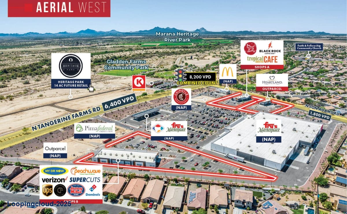 Gladden Farms | Grocery Anchored Shops & Outparcel Marana Arizona 85653