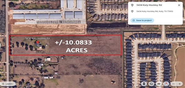 5434 Katy Hockley Rd Katy Texas, 77493 | Land Development Opportunity in Katy