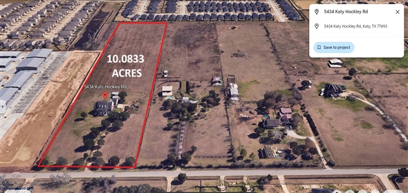 5434 Katy Hockley Rd Katy Texas, 77493 | Land Development Opportunity in Katy