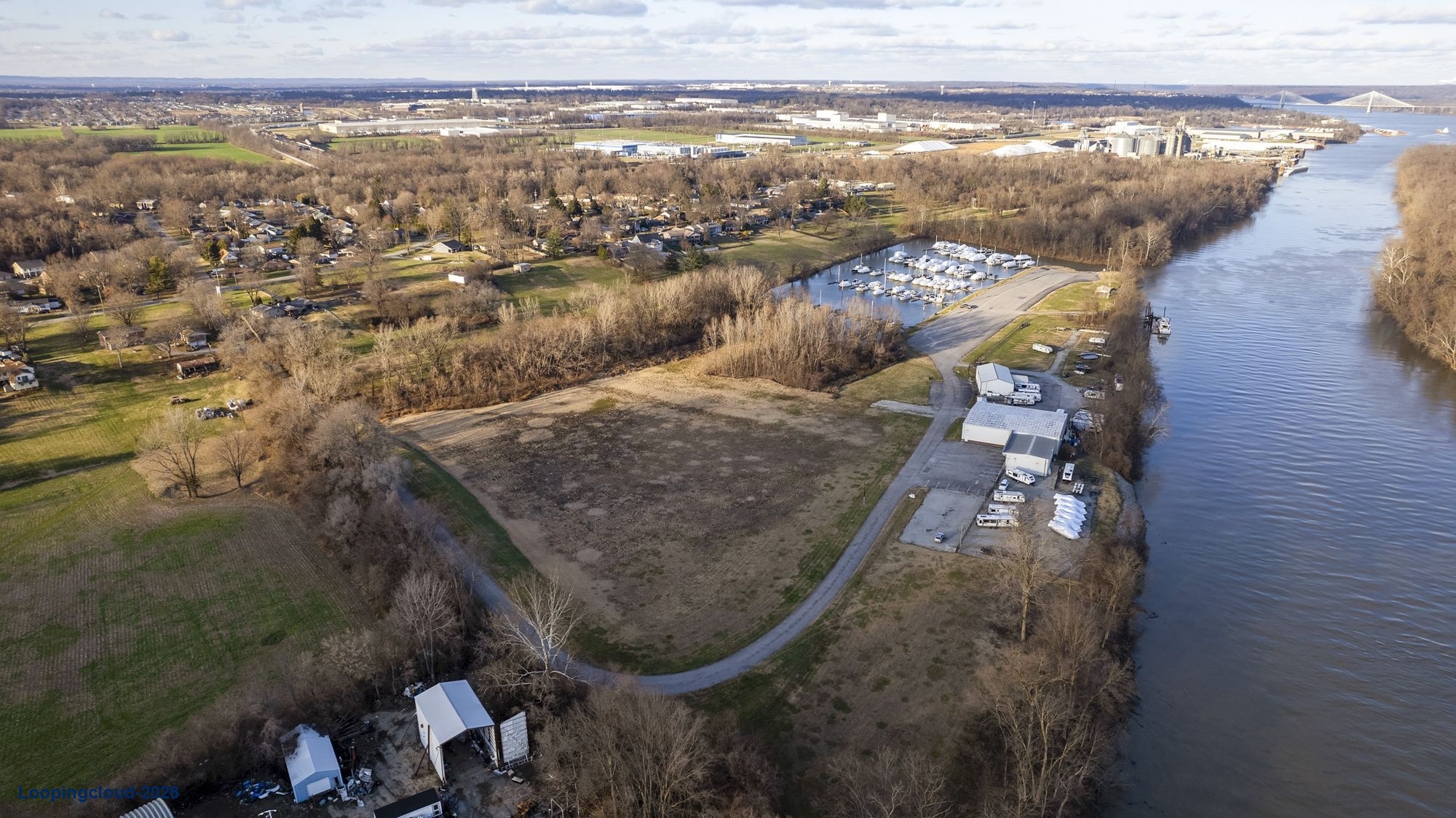 20+/- Acres on Ohio River next to Marina - facing Louisville