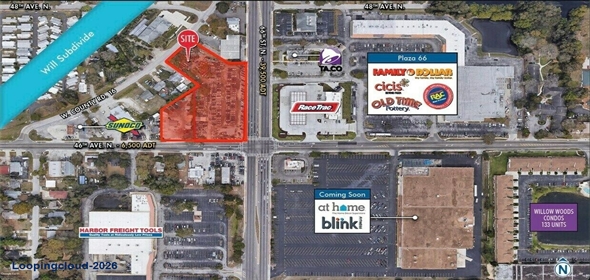 4600 66th Street North Saint Petersburg Florida, 33709 | Pinellas Signalized Redevelopment Corner