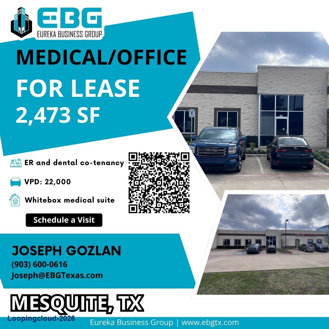 Mesquite Medical/Office For Lease - 1080 E Cartwright Rd. Mesquite, TX 75149