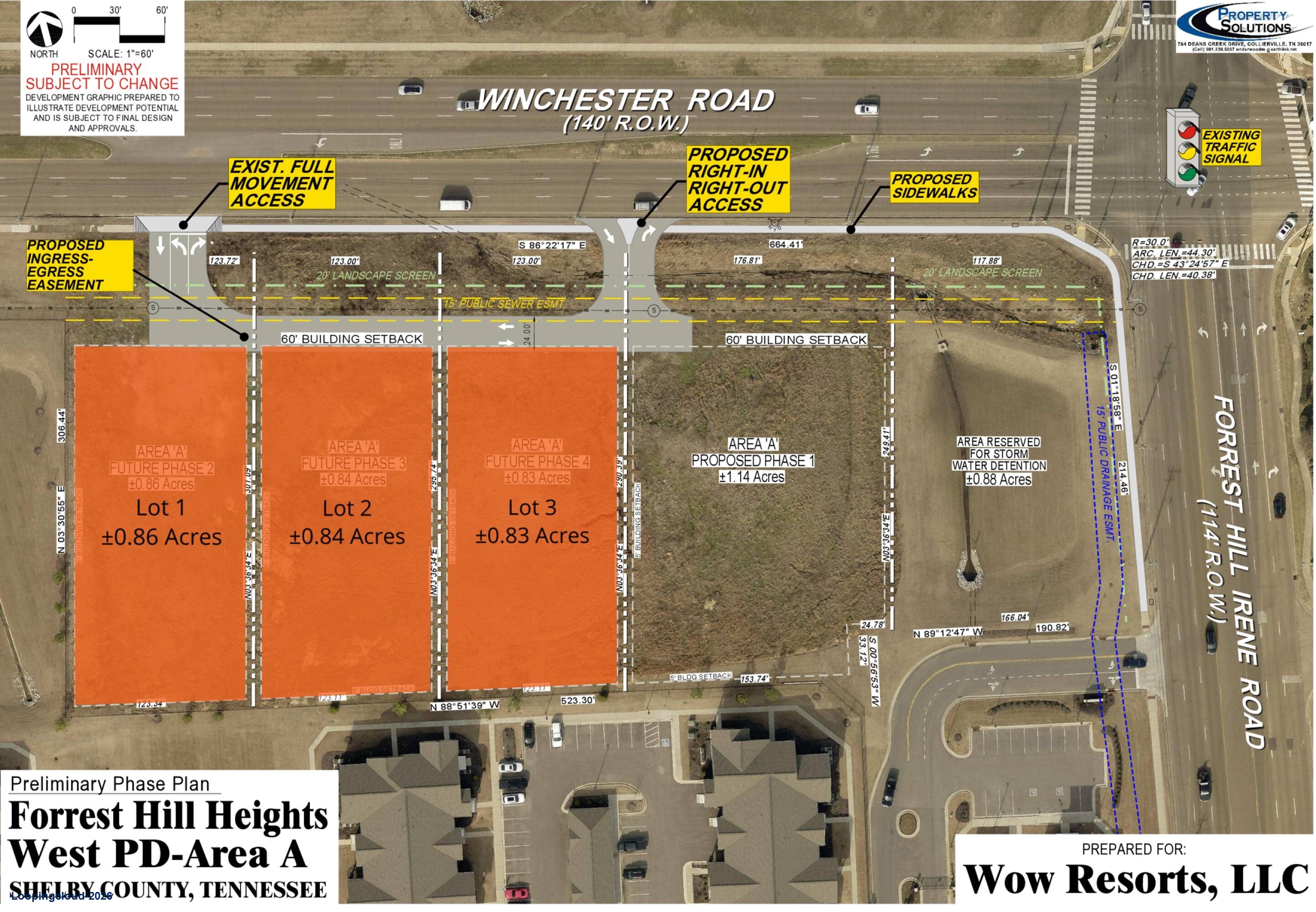 Signalized Corner at Winchester & Forest Hill Irene